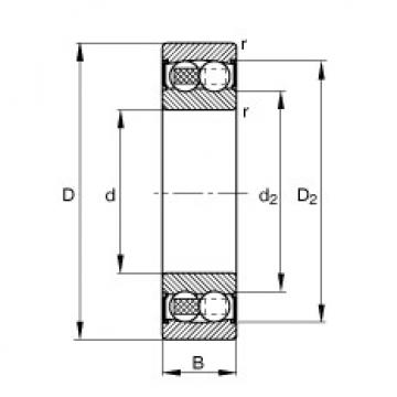 FAG Self-aligning ball bearings - 2214-2RS-TVH