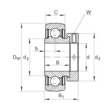 FAG Radial insert ball bearings - RALE25-XL-NPP-B