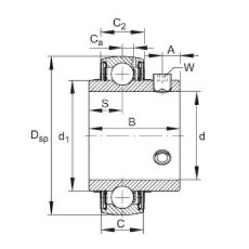FAG Radial insert ball bearings - UC203-11