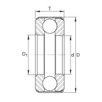 FAG Axial deep groove ball bearings - D39-1/2