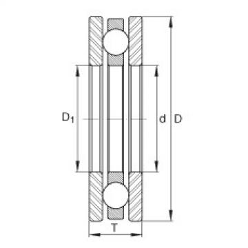 FAG Axial deep groove ball bearings - 4409