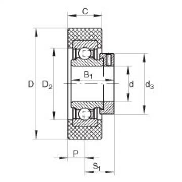 FAG Radial insert ball bearings - RCSMB25/65-XL-FA106