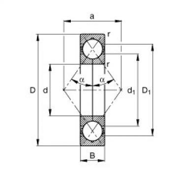 FAG Four point contact bearings - QJ306-XL-TVP