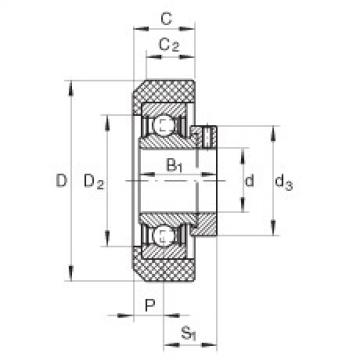 FAG Radial insert ball bearings - RCRB25/57-XL-FA106