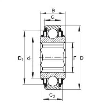 FAG Self-aligning deep groove ball bearings - SK014-205-KRR