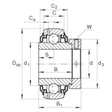 FAG Radial insert ball bearings - GE25-XL-KRR-B-2C