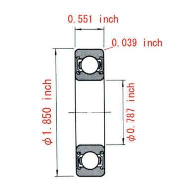 Single-row deep groove ball bearings 6204 DDU (Made in Japan ,NSK, high quality)