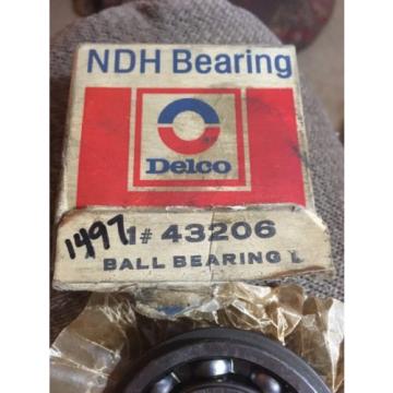 43206 NEW DEPARTURE New Single Row Ball Bearing Delco NDH 3206 USA