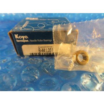 Koyo B-44 Full Complement Drawn Cup Needle Roller Bearing, Lube Code L051, USA