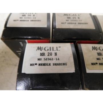 , McGILL # MR 20 N MS 51961-14 NEEDLE BEARING ( QTY. OF 5 )