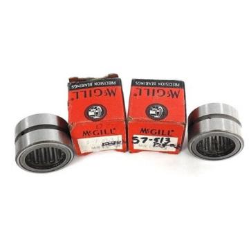 LOT OF 2  MCGILL MR-16-S BEARINGS CAGED ROLLER 1X1-1/2X1IN ONE SIDE SEALED