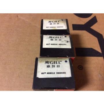 3-McGILL bearings#MR 20 SS ,Free shipping lower 48, 30 day warranty
