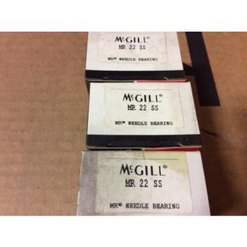 3-McGILL bearings#MR 22 SS ,Free shipping lower 48, 30 day warranty