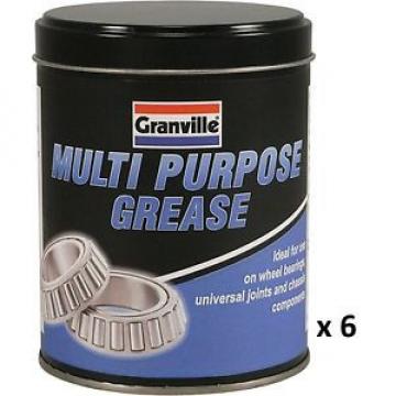 6 x Granville Multi Purpose Grease For Bearings Joints Chassis Car Home Garden