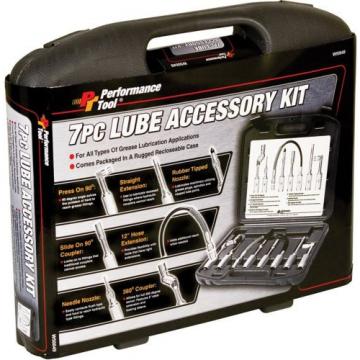 Performance Tool W50049 Cordless Grease Gun Accessories, 7-Piece