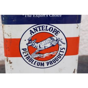 Vintage Antelope Henderson Gallon Oil Limited Can Motor Oil Grease Tin Winnipeg