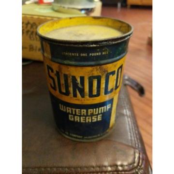 Vintage 1937 Sunoco Automotive Lubricant Water Pump Grease 1 lb Oil Can