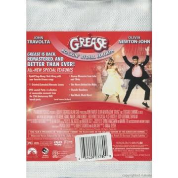 Grease (DVD, 2008, Rockin&#039; Rydell Edition with Lettermen&#039;s Sweater) New Rare