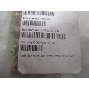 100pk H3019 Drive Grease Fitting 1/8 CS ZY