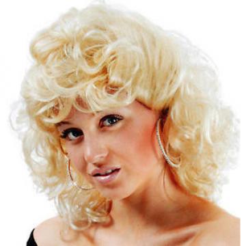 Sandy From Grease Blonde Wig Sandra D School Girl Fancy Dress