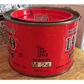 Vintage Lubriko Grease Can - Master Lubricants Co. - Gas &amp; Oil Advertising