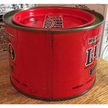 Vintage Lubriko Grease Can - Master Lubricants Co. - Gas &amp; Oil Advertising