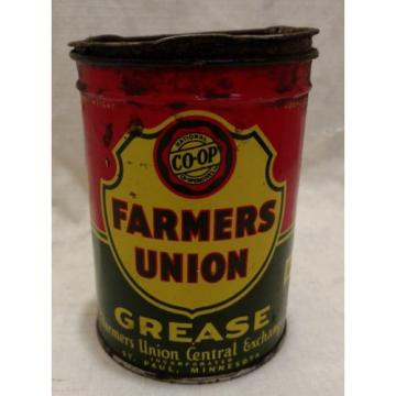Vintage National Co-op Farmers Union 1 Pound Grease Can