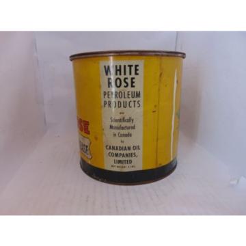 White Rose 5 lbs Pressure Grease Can Canadian Oil Co. LTD