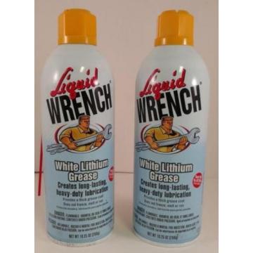 2 pack LIQUID WRENCH 10.25 OZ White Lithium Grease L616 Heavy-duty Lubrication