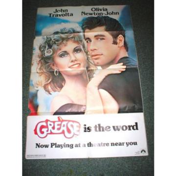 1978 Orig 1 Sh Teaser Movie Poster~GREASE~John Travolta~Olivia Newton-John~RARE