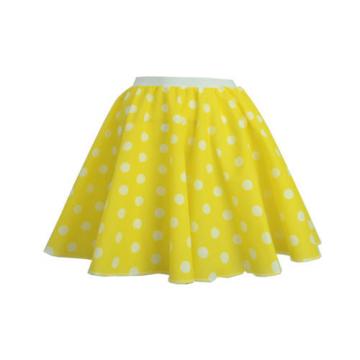 Adult 1950&#039;s GREASE Style Polka Dot 24&#034;Length Skirt &amp; Scarf/Bow Fancy Dress
