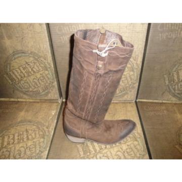 SALE Liberty Black Boots LB-71110 Nubuck Grease #6 Chocc Distressed Cowboy