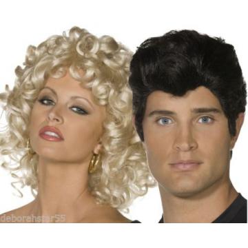 Smiffys Officially Licensed Film Grease Sandy or Danny Wig Fancy Dress Costume