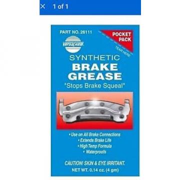 100 Packs Versachem Synthetic Brake Grease .14oz each Pocket Pack / Single Use