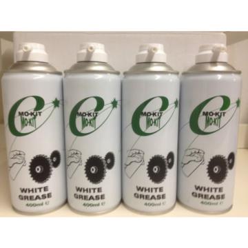 12 x White Spray Grease 400ML Aerosol - NON DRIP FORMULA -VAT RECEIPT INCLUDED✔