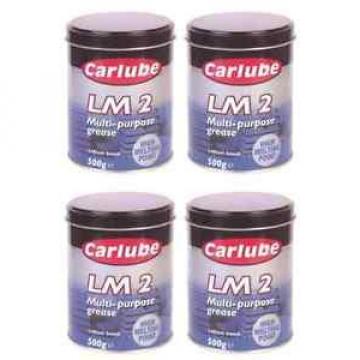 4 x Carlube LM2 Lithium Multi Purpose Grease 500g - XMG500 - £4.89 per can
