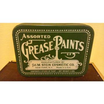 VTG M. STEIN COSMETIC CO ASST GREASE FACE PAINTS MALE wow FUll of original paint