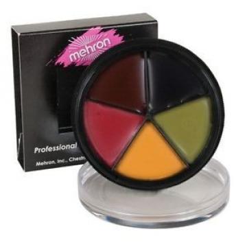 Mehron Professional ProColoRing Bruise 5 Colour Grease Paint Wheel Makeup