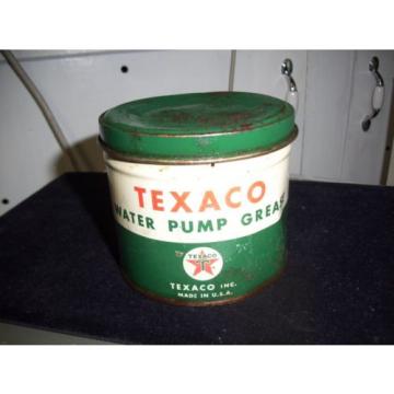 Vintage- Original 1950&#039;s Texaco Water Pump Grease Can - Half Full of Contents