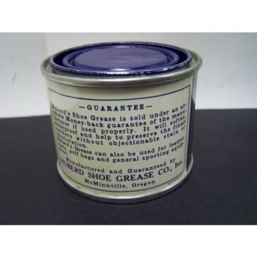 Vintage Huberds Shoe Grease 3 ½ oz Can Advertising Empty Nice Condition 
