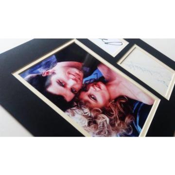 Olivia Newton-John &amp; John Travolta Signed Grease Photo Mount AFTAL Autograph +