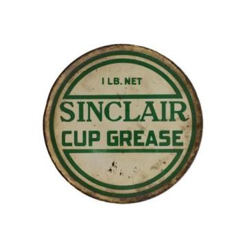Sinclair Gasoline &amp; Motor Oil Striped Grease Cup 1 Pound Can