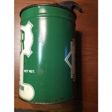 Quaker-- 5 lb Grease Can--Vintage--Quaker Oil Corporation--Rare