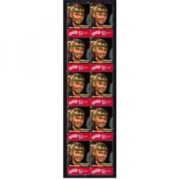 GREASE, OLIVIA TON JOHN STRIP OF 10 MINT STAMPS 2