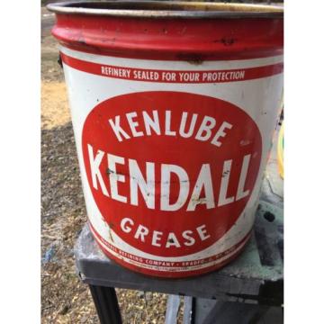 Vintage Kendall Oil Can 5 Gallon 1972 Man Cave Kenlube grease