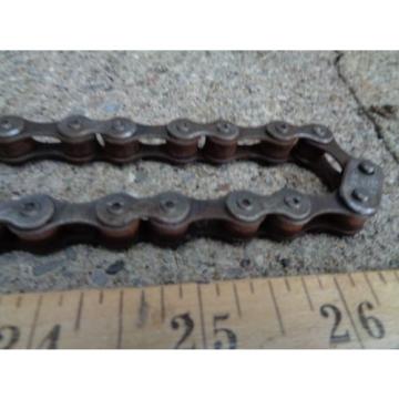 PRE WAR DIAMOND SKIP-TOOTH BICYCLE CHAIN W/MASTER LINK 44 LINK GREASE/DIRT/GOOD