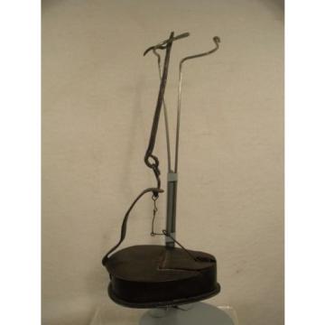 Antique Hanging Iron Betty Grease Lamp w/Pick Large 5&#034; Chamber 11 1/2&#034;