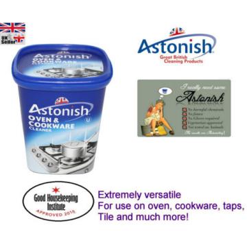 Astonish Oven and Cookware Pans Sink Tiles Cleaner Paste Removes Grease 500g