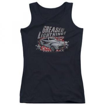 Grease Greased Lightening Juniors Tank Top Shirt BLACK