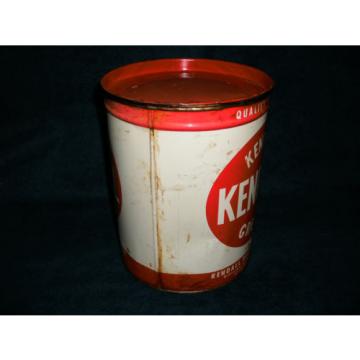 Vintage Kendall Kenlube Grease Can 5lb Whitco Chemical Bradford Penna Nice